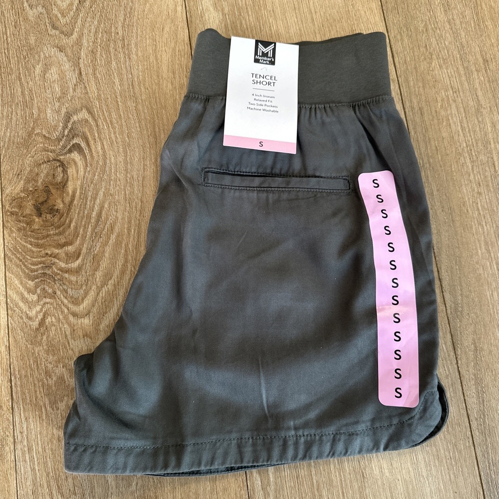 Member's Mark Women's‎ Lot 3 Pair Tencel Shorts Relaxed Pull On Size Small NEW - Picture 4 of 11